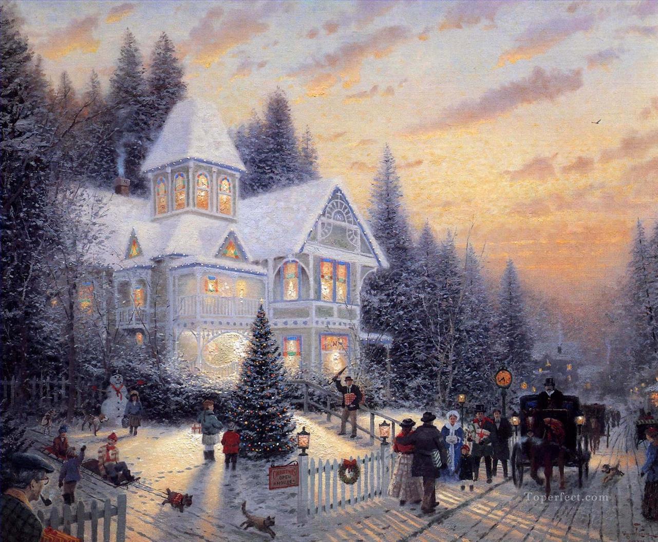 Victorian Christmas TK Oil Paintings